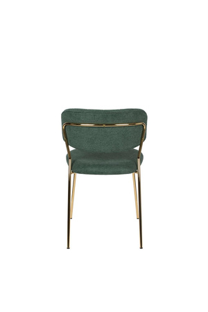 Krzesło JOLIEN złoty/ciemny zielony