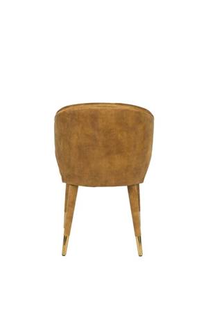Krzesło LUNAR velvet Dutchbone brązowe