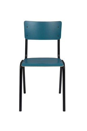 Krzesło Zuiver Back to School niebieskie matowe