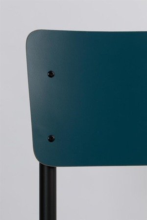 Krzesło Zuiver Back to School niebieskie matowe