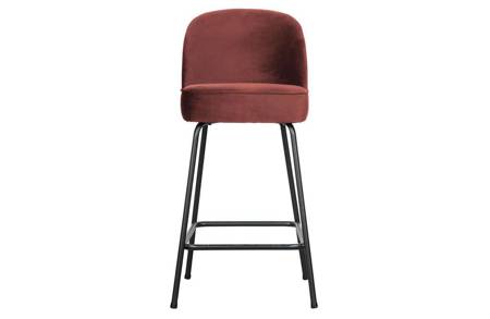 Krzesło barowe VOGUE 65cm velvet chestnut