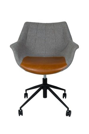 Krzesło biurowe Zuiver Doulton Vintage brązowe