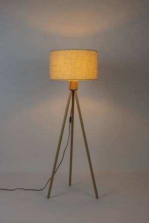 Lampa podłogowa FAN bambusowa