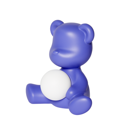 Lampa stołowa Qeeboo Miś Teddy Girl fioletowa