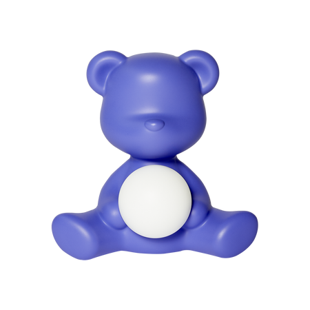Lampa stołowa Qeeboo Miś Teddy Girl fioletowa