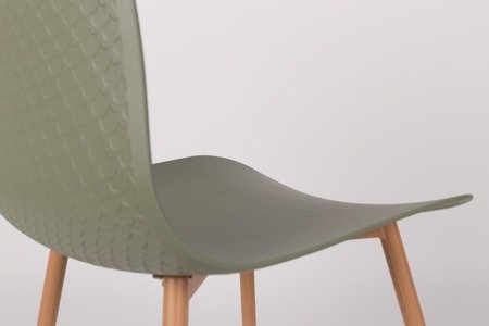 Nowoczesne krzesło aboutHome design oliwkowe zielone