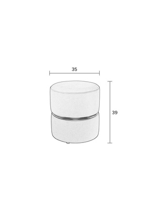 Pufa White Label Living Bubbly zielona