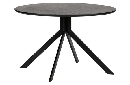 Stół Woood BRUNO czarny Ø120 cm