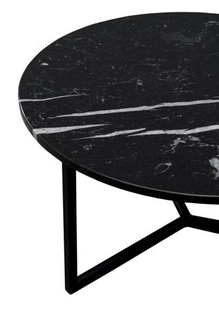 Stolik kawowy Igne Furniture BLACK MOON 40 cm czarny
