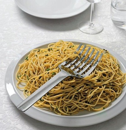 Widelec do spaghetti Alessi Tibidabo srebrny