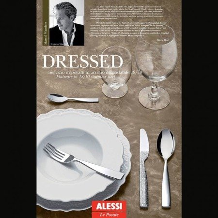 Zestaw 24 sztućców Alessi Dressed srebrny