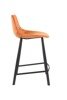 Krzesło barowe Dutchbone Franky pomarańczowe