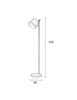 Lampa podłogowa Zuiver Buckle Head czarna
