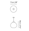 Lampa wisząca Moooi Non Random D71 czarna